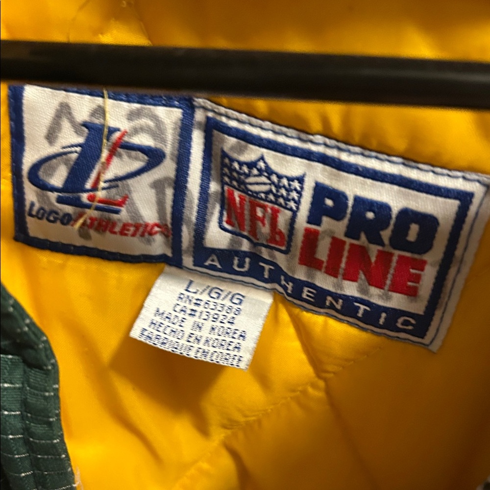 VINTAGE PACKERS LogoAthletic NFL Proline Authentic Puffy Jacket 60s/70s - Picture 2 of 7